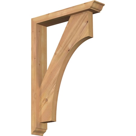 Ekena Millwork Westlake Traditional Smooth Bracket w/ Offset Brace, Western Red Cedar, 3 1/2"W x 18"D x 26"H BKT0402X18X26WTL01SWR